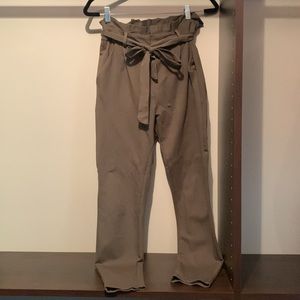 Military Green Stretchy Dress Pants